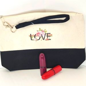 Love Canvas Clutch